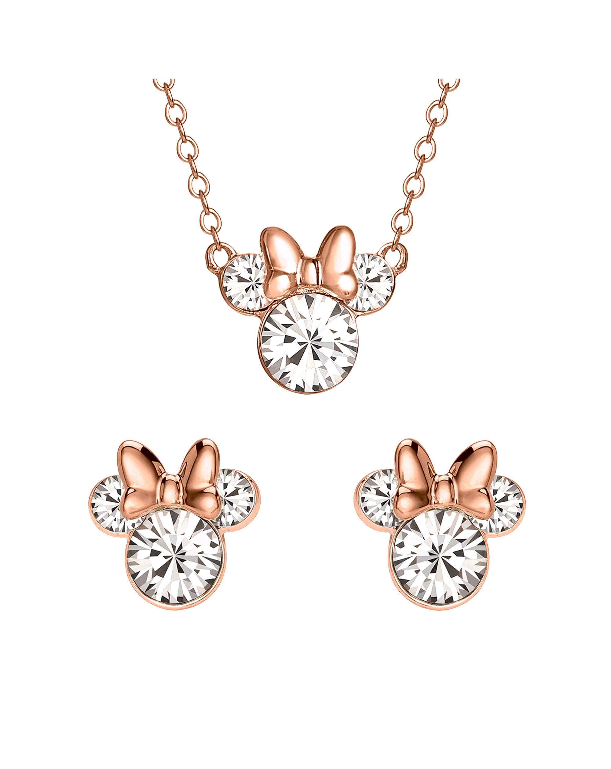 New In - Minnie Earrings & Necklace Set