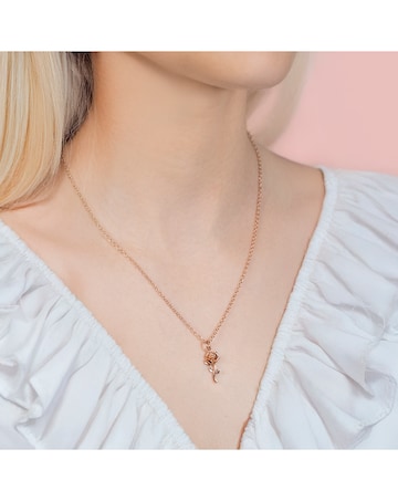 Beauty & The Beast Stone Set Necklace