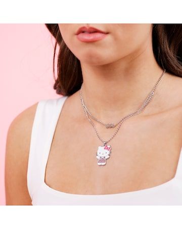 Hello Kitty Silver Plated Necklace Set