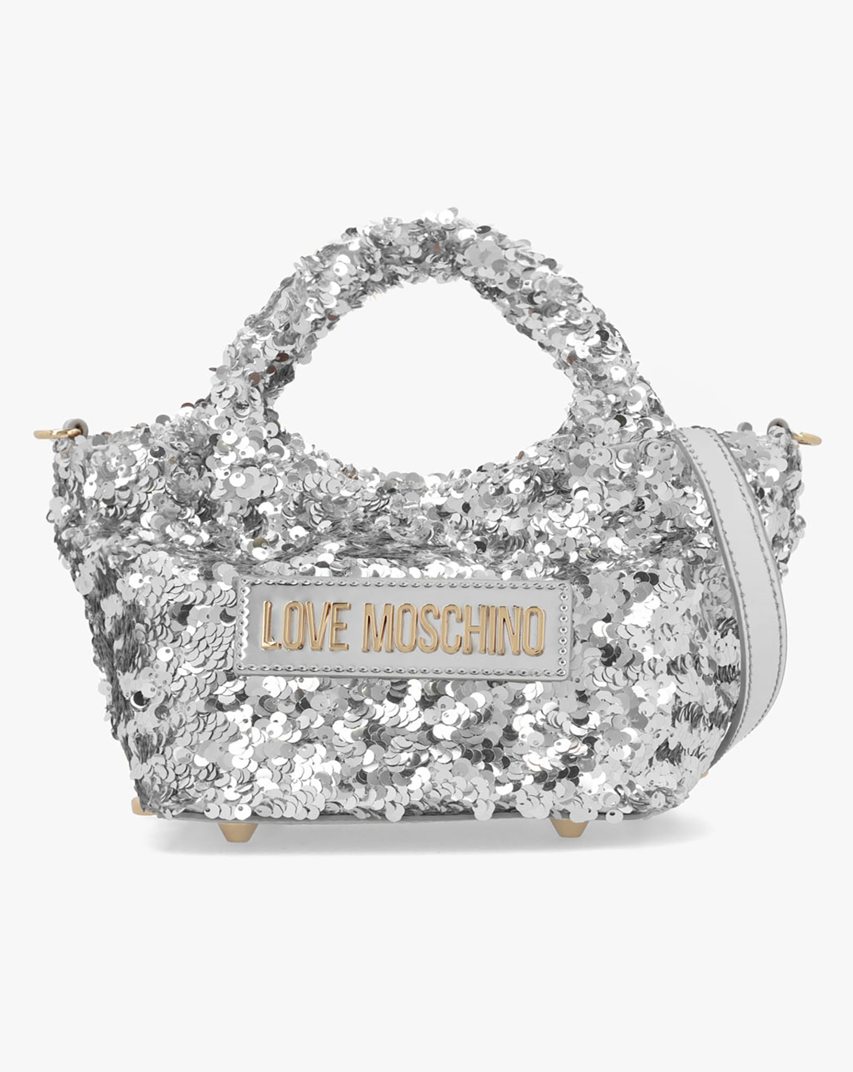 New In - Love Moschino Sequin Top Handle Bag