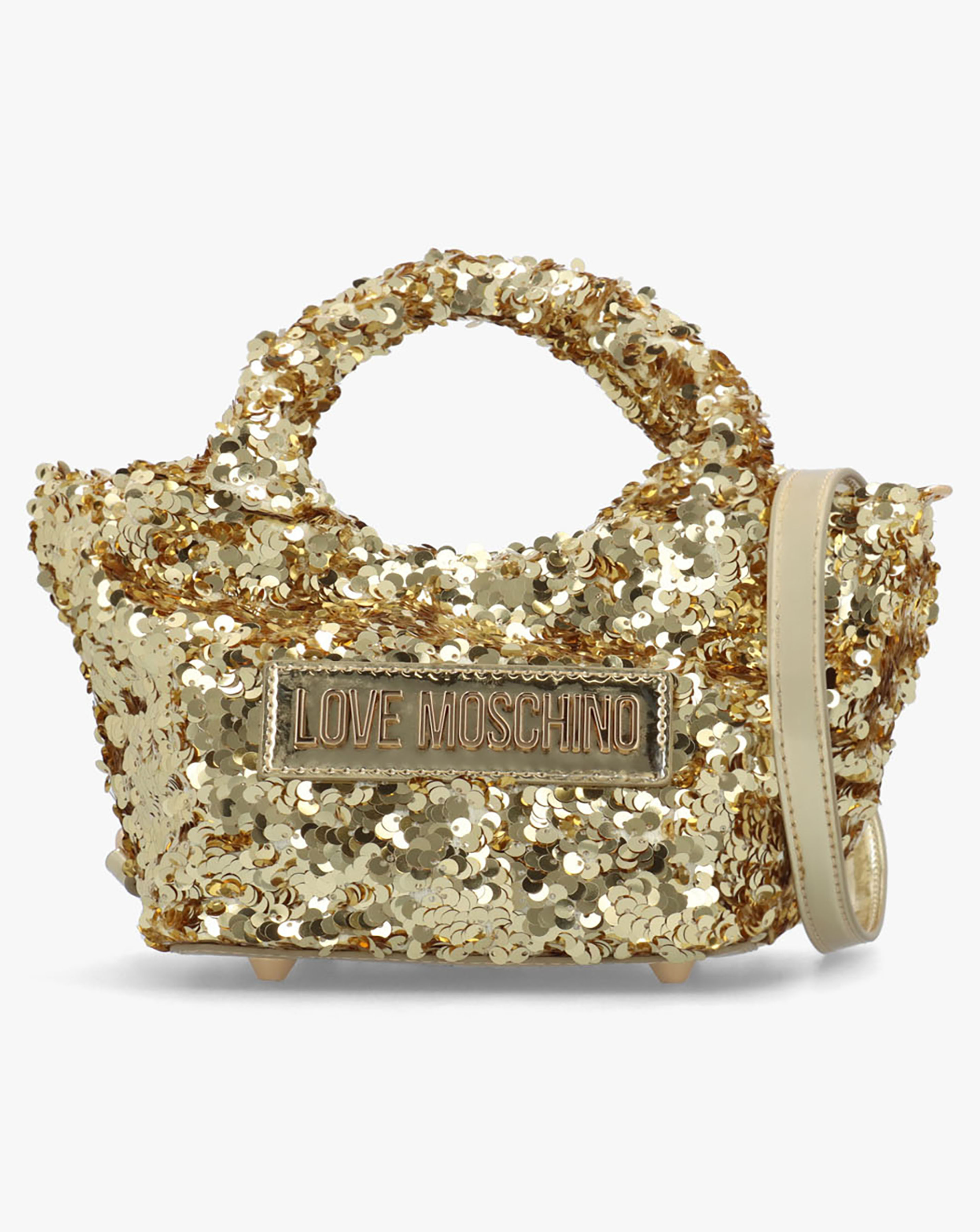 New In - Love Moschino Sequin Top Handle Bag