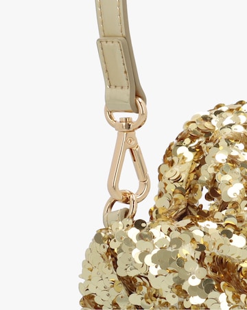 Love Moschino Sequin Gold Top Handle Bag