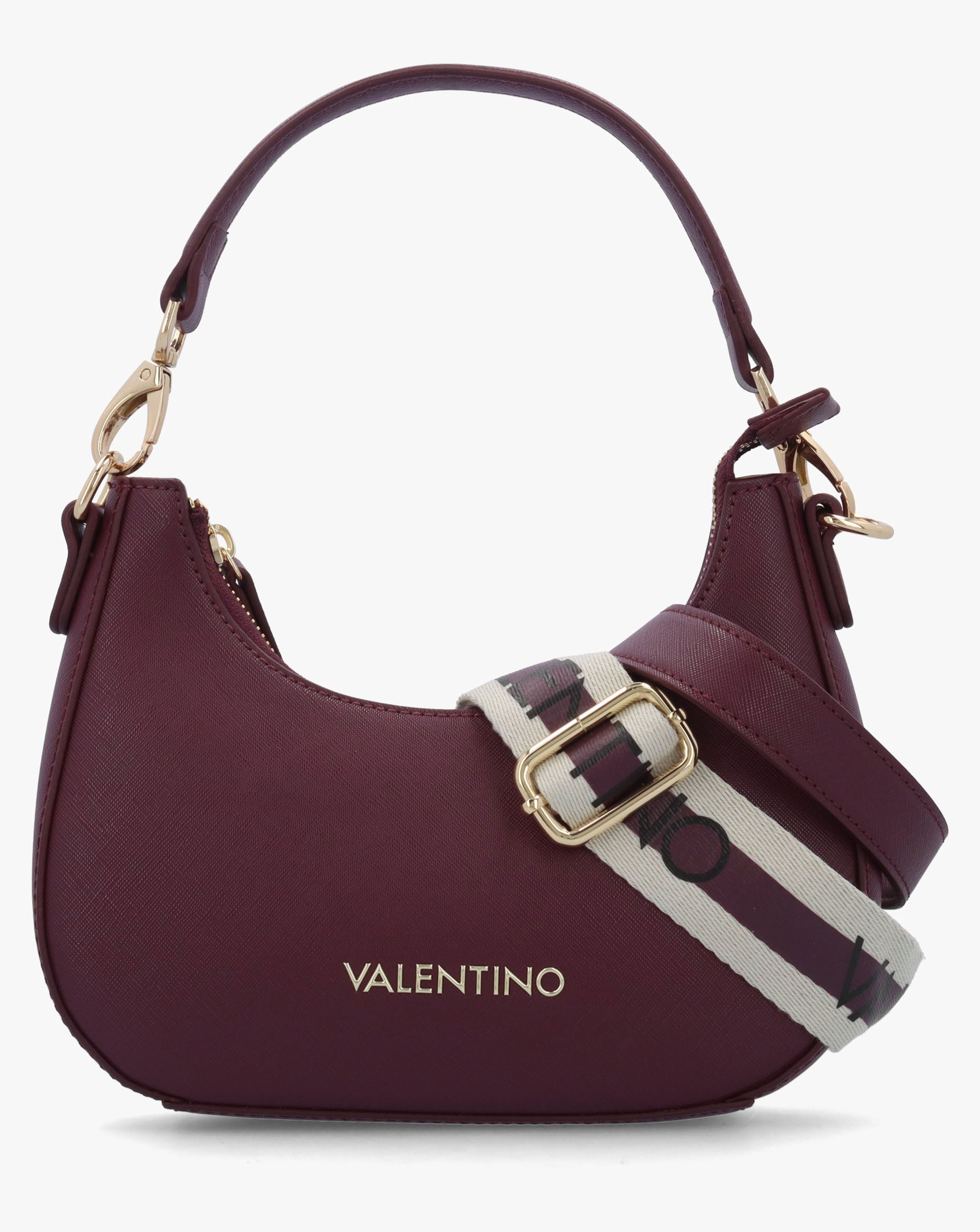 New In - Valentino Bags Zero Burgundy Hobo Bag