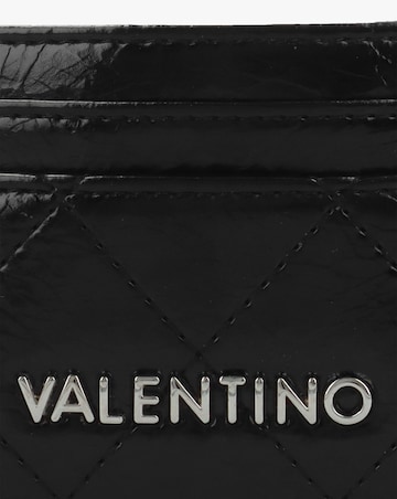 Valentino Bags Wakanda Diamond Quilt Patent Black Card Case