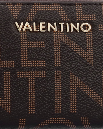 Valentino Bags Regina Brown Monogram Zip Around Purse