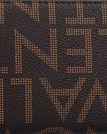 Valentino Bags Regina Brown Monogram Zip Around Purse