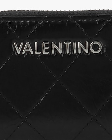 Valentino Bags Wakanda Diamond Quilt Patent Black Zip Around Purse