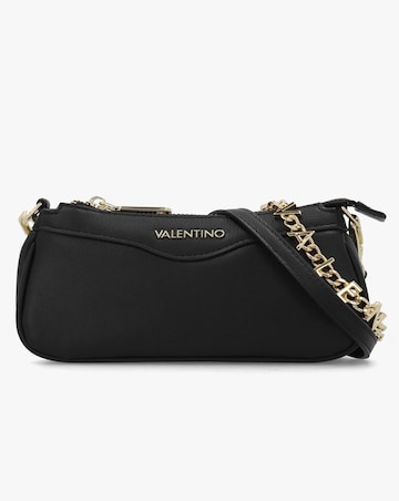 Valentino Bags Elly Black Logo Strap Shoulder Bag