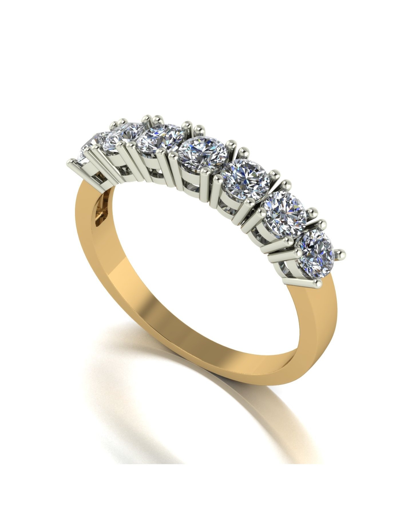 9ct Gold 1ct Moissanite Ring