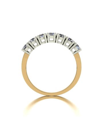 9ct Gold 1ct Moissanite Eternity Ring