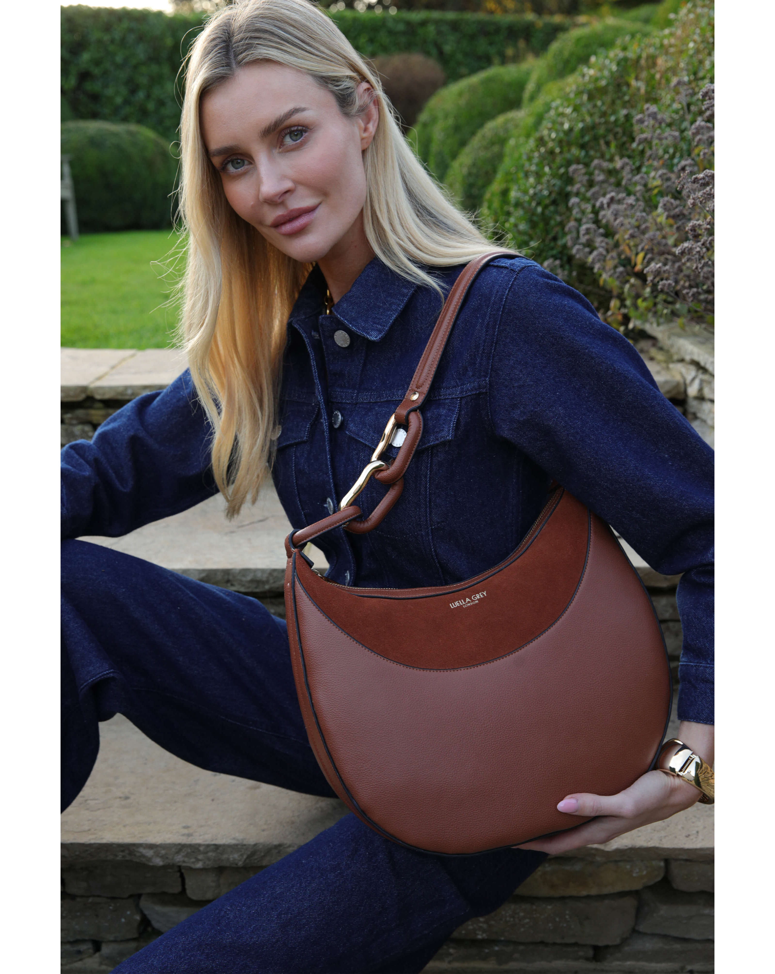 Luella Grey Thelma Tan Scoop Hobo