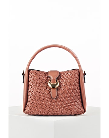 Luella Grey Maggie Blush Weave Crossbody