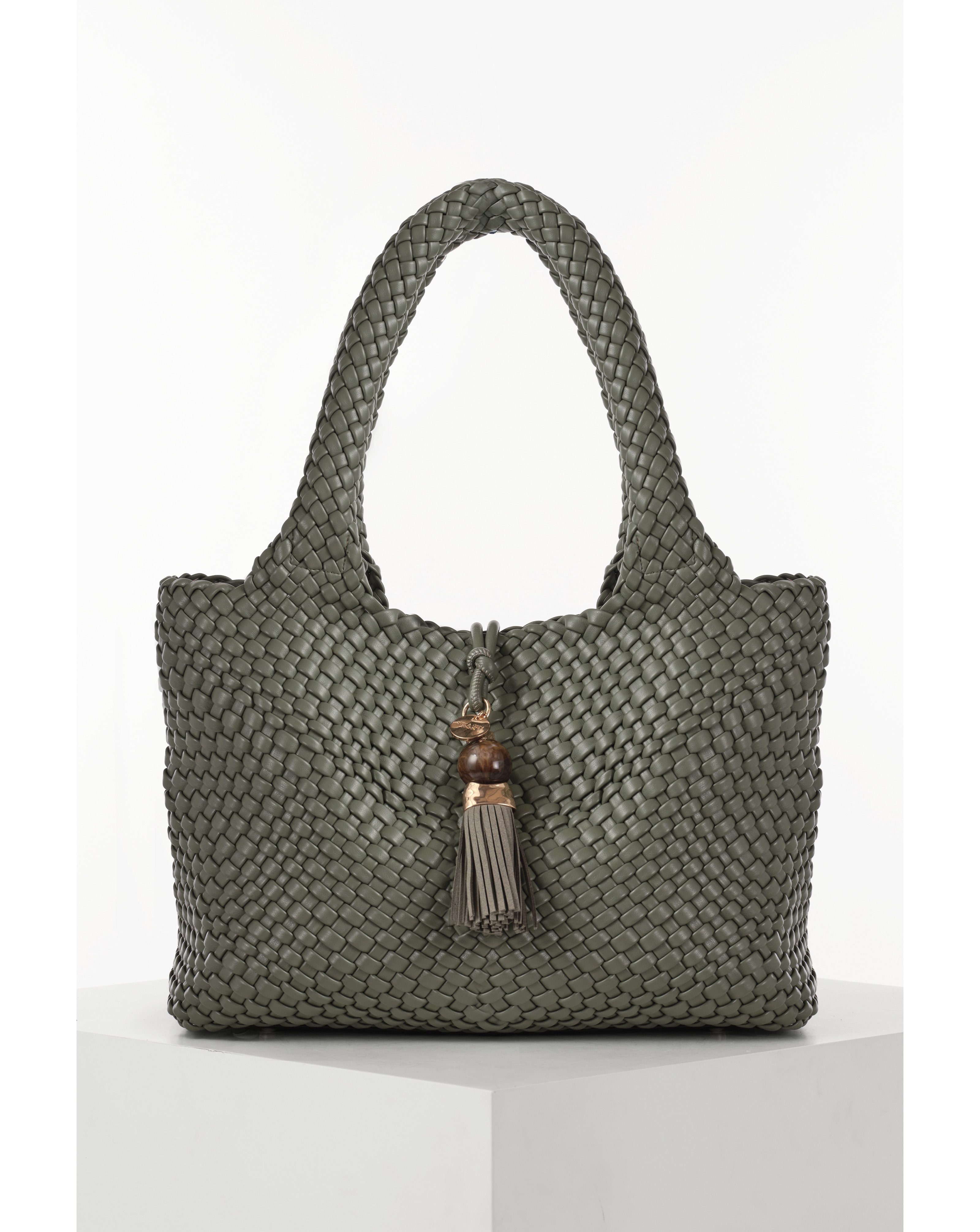 Luella Grey Saskia Large Woven Tote