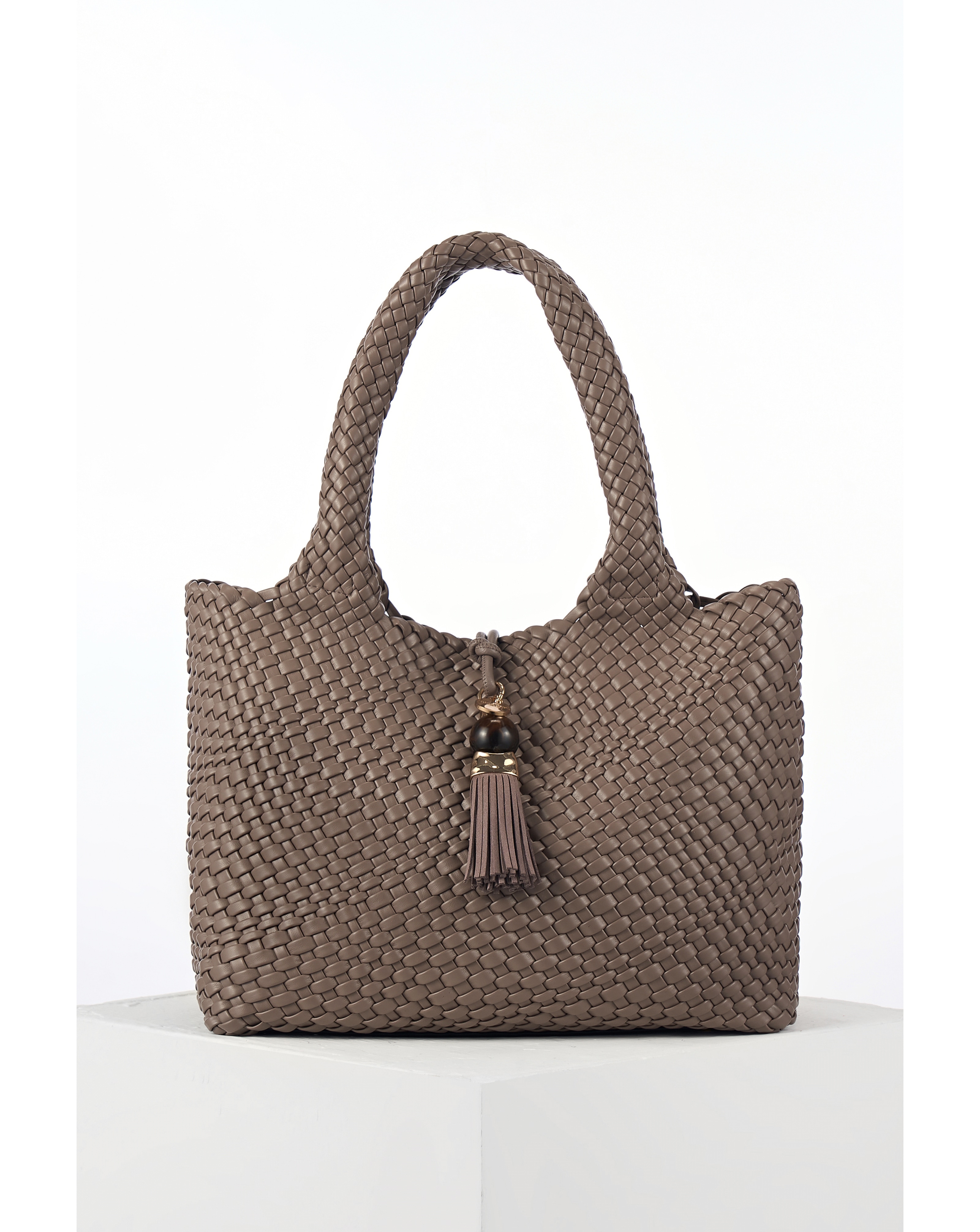 Luella Grey Saskia Large Woven Tote