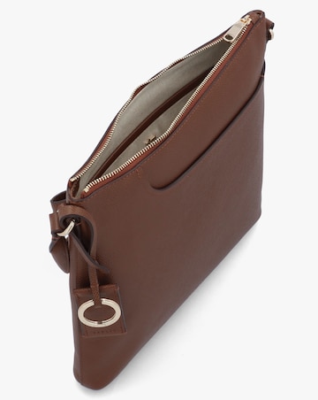 Radley Pockets Large Top Zip North-South Chocolate Leather Cross-Body
