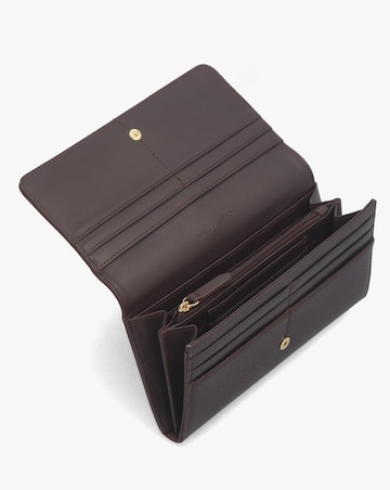 Valentino Bags Alexia Brown Trifold Wallet