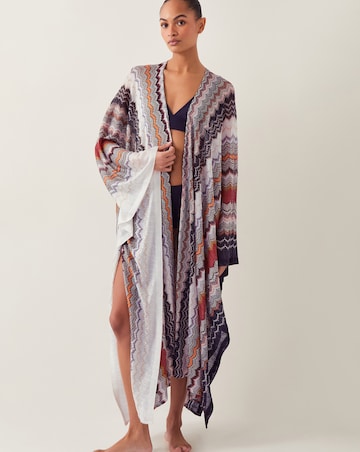 Monsoon Ava Zigzag Stripe Beach Cover-Up
