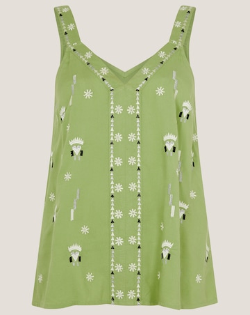 Monsoon Fia Embroidered Cami Top