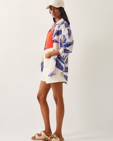 Monsoon Dinah Palm Print Cotton Shirt