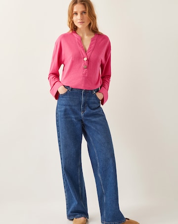 Monsoon Asher Linen-Blend Top