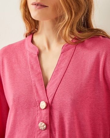 Monsoon Asher Linen-Blend Top