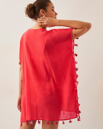 Monsoon Katie Embroidered Tassel Kaftan