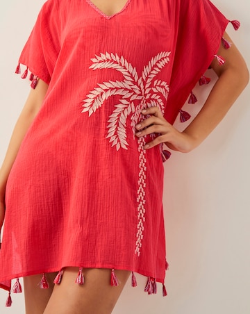 Monsoon Katie Embroidered Tassel Kaftan