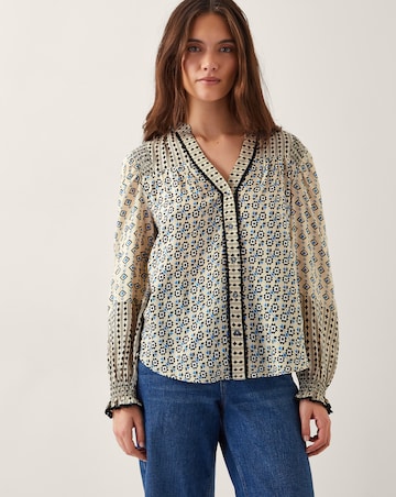 Monsoon Jemmie Geometric Print Blouse