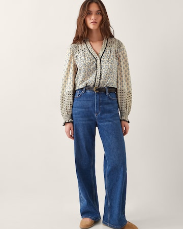Monsoon Jemmie Geometric Print Blouse