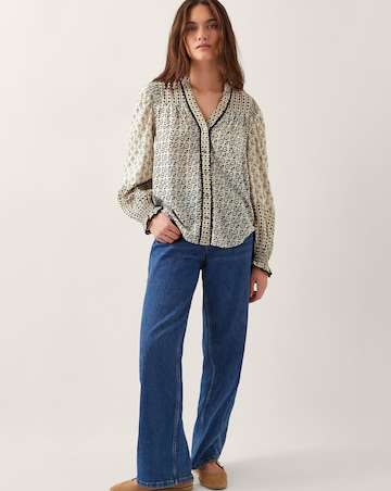Monsoon Jemmie Geometric Print Blouse