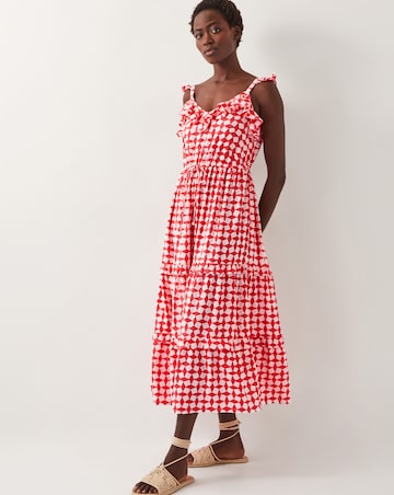 Monsoon Geena Woodblock Midi Dress