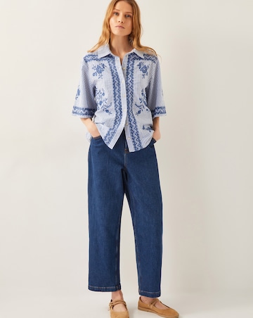 Monsoon Marlowe Floral Stripe Shirt