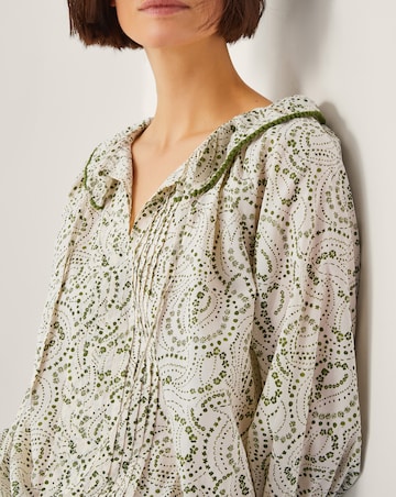 Monsoon Delma Pintuck Frilly Blouse