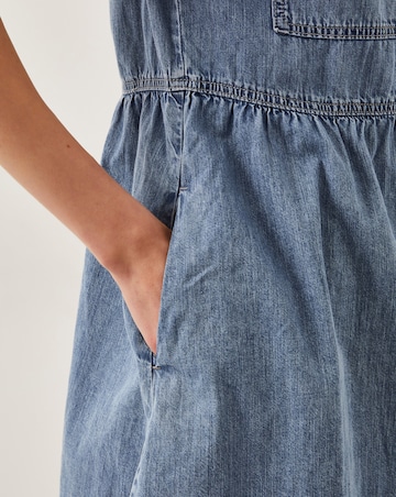 Monsoon Adeena Zip Denim Mini Dress