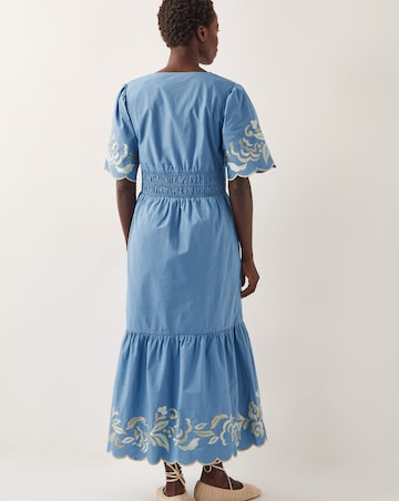 Monsoon Leia Embroidered Midi Dress