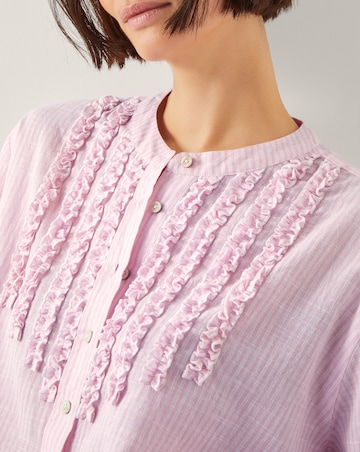 Monsoon Laura Ruffle Stripe Shirt