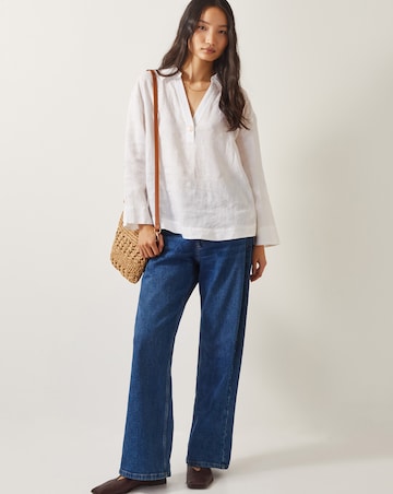 Monsoon Clover Linen Blouse