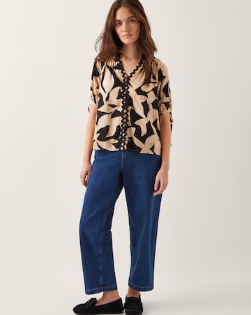 Monsoon Annie Print Short Sleeve Top
