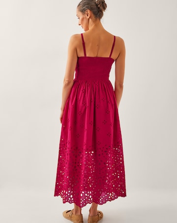 Monsoon Etta Broderie Midi Dress