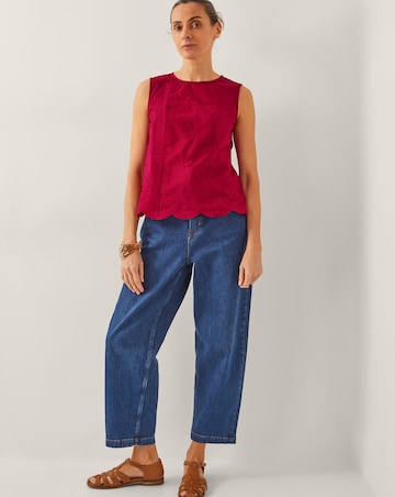 Monsoon Orla Broderie Tank Top