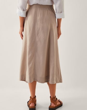 Monsoon Harper Linen A-Line Skirt