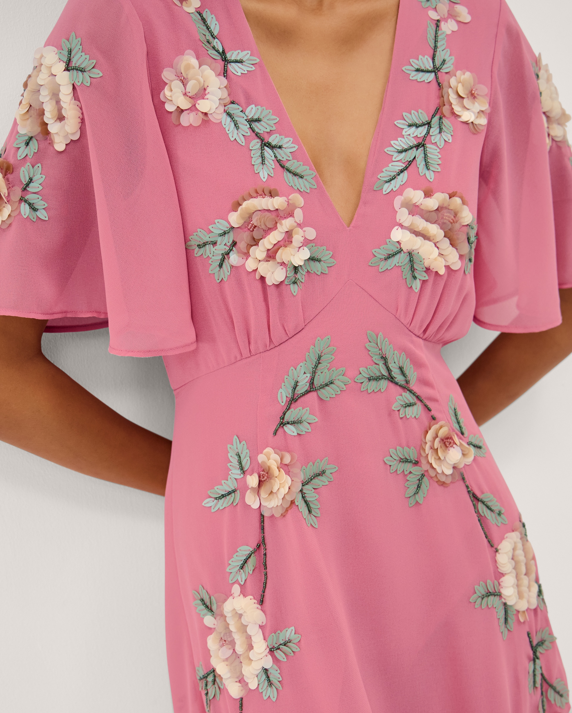 Monsoon Cora Floral Midi Dress