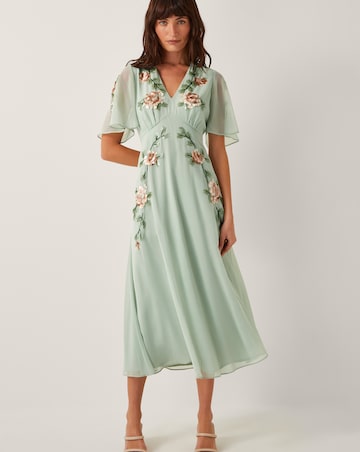Monsoon Cora Embellished Floral Dress