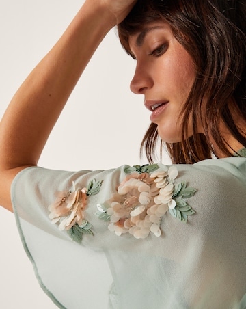 Monsoon Cora Embellished Floral Dress