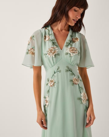 Monsoon Cora Embellished Floral Dress