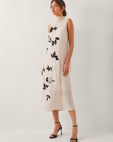 Monsoon Ari Floral Embellished Dress
