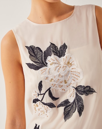 Monsoon Ari Floral Embellished Dress