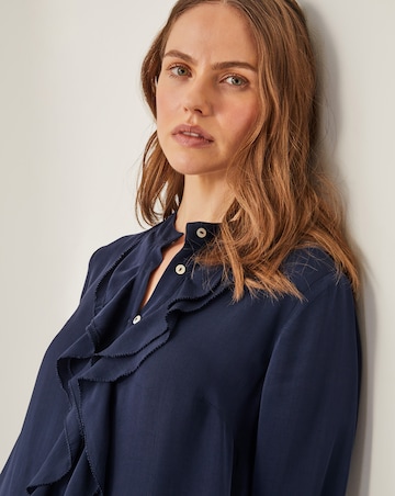 Monsoon Lara Long Sleeve Frill Dress