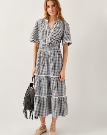 Monsoon Gina Gingham Maxi Dress