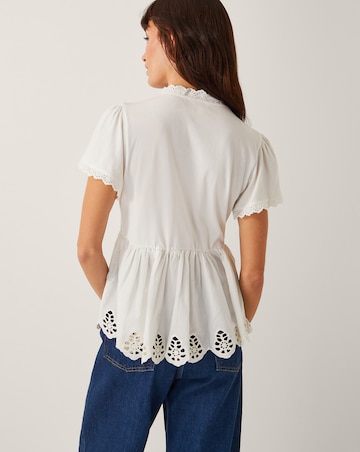 Monsoon Dee Broderie Jersey Top